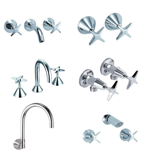 PGNZ Range Tapware - Basin, Bath, Washing Machine, Shower and Wall Taps Sets - HD reno