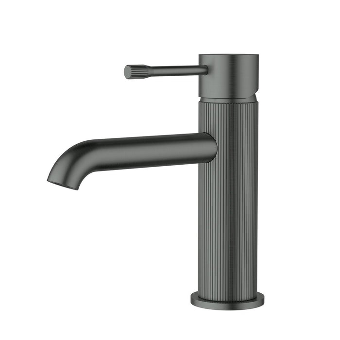 Ikon Linie Brushed Nickel/Matt Black/Gunmetal Grey/Brushed Gold Solid Brass Basin Mixer - HD reno