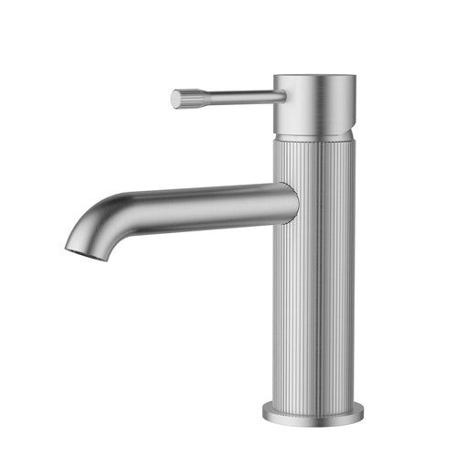 Ikon Linie Brushed Nickel/Matt Black/Gunmetal Grey/Brushed Gold Solid Brass Basin Mixer - HD reno
