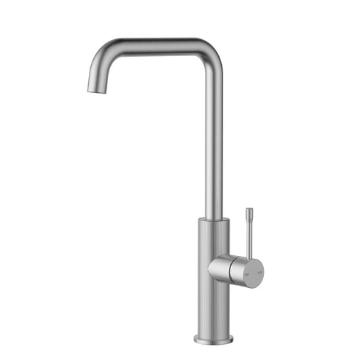 Ikon Linie Brushed Nickel/Matt Black/Gunmetal Grey/Brushed Gold Solid Brass Squareneck Sink Mixer - HD reno