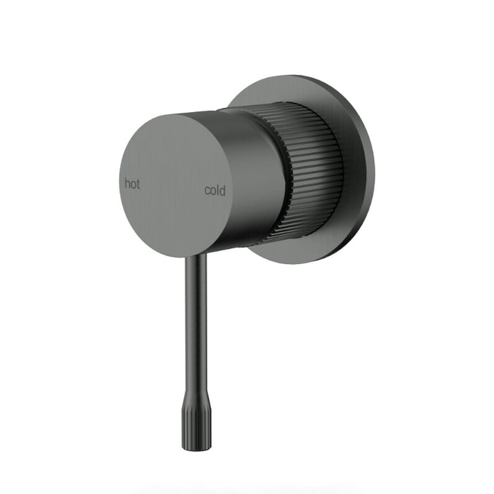 Ikon Linie Brushed Nickel/Matt Black/Gunmetal Grey/Brushed Gold Solid Brass Wall Mixer Trim Kit - HD reno