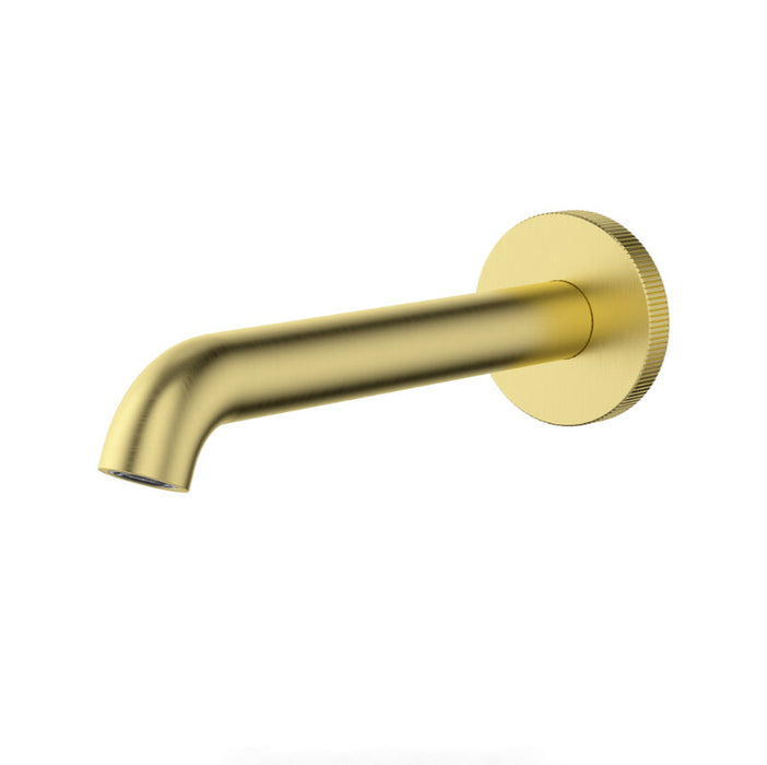 220mm Ikon Linie Brushed Nickel/Matt Black/Gunmetal Grey/Brushed Gold Solid Brass Round Spout - HD reno
