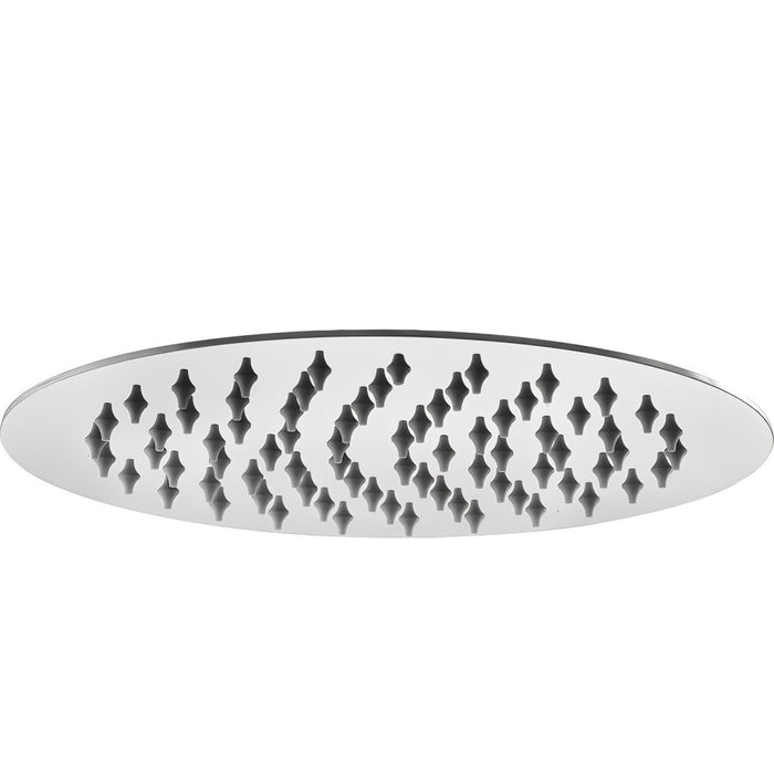 200mm BK Rund Stainless Steel Chrome/Matt Black Round Shower Heads - HD reno