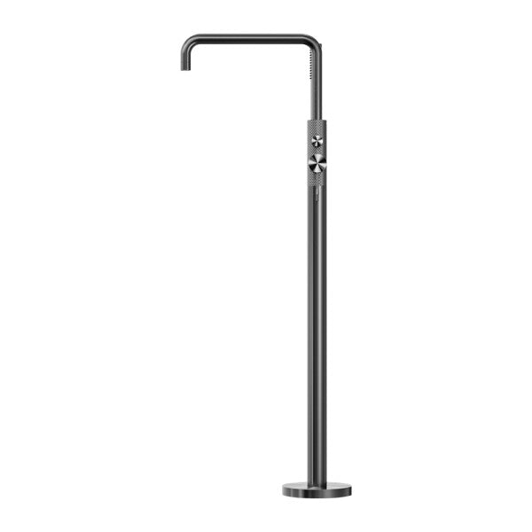 Nero Opal Graphite Brushed Gold Brushed Nickel Brushed Bronze Brass Freestanding Bath Mixer With Hand Floor Mounted Showers