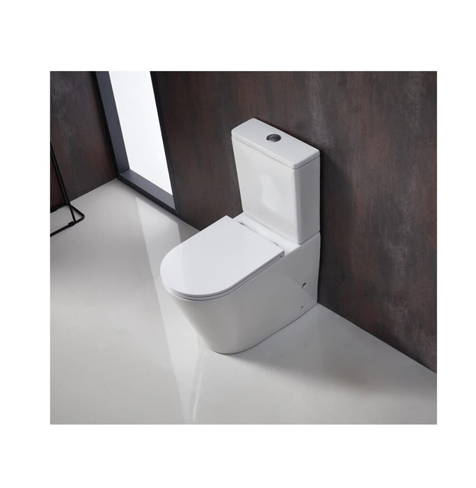 670*360*850mm Unicasa Berlin High Gloss White/Matt Black/Matt White Ceramic Rimless Tornado Back To Wall Toilet