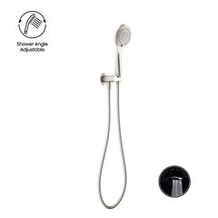 Nero Opal Brass Brushed Nickel/Brushed Gold On Bracket With Air Shower Hand Showers