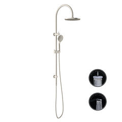 Nero Opal Brass Brushed Nickel/Brushed Gold On Bracket With Air Shower Twin Showers