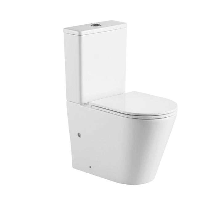 670*360*850mm Unicasa Berlin High Gloss White/Matt Black/Matt White Ceramic Rimless Tornado Back To Wall Toilet
