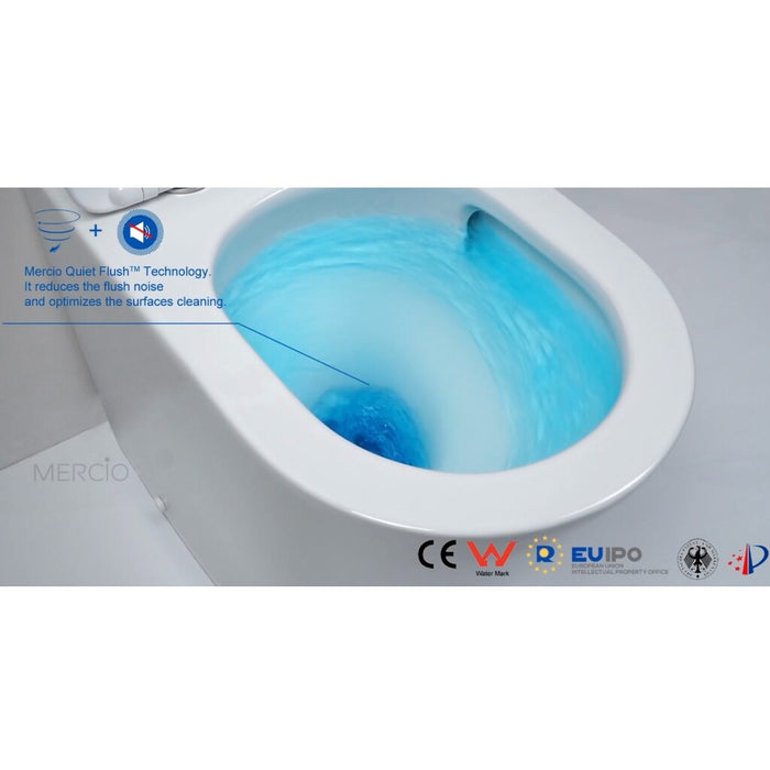 670*360*850mm Unicasa Berlin High Gloss White/Matt Black/Matt White Ceramic Rimless Tornado Back To Wall Toilet