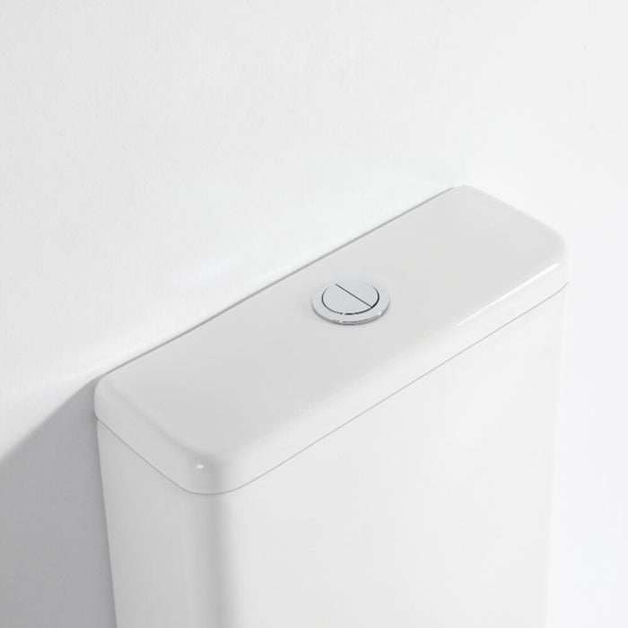 620*365*830mm Unicasa London Ceramic Gloss White Rimless Back To Wall Toilet