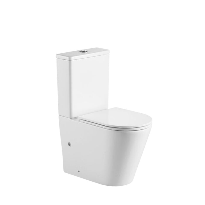 670*360*850mm Unicasa Berlin High Gloss White/Matt Black/Matt White Ceramic Rimless Tornado Back To Wall Toilet