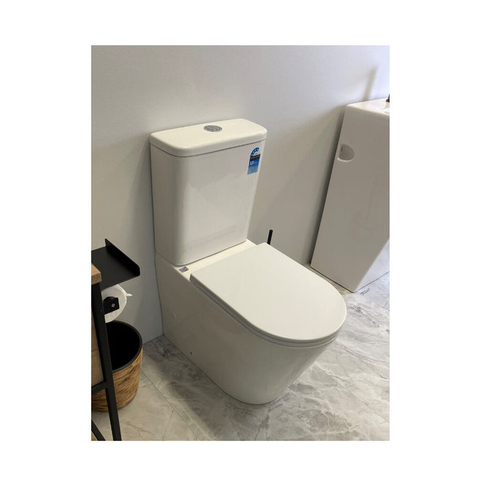 670*360*850mm Unicasa Vera High Gloss White Ceramic Tornado Back To Wall Toilet