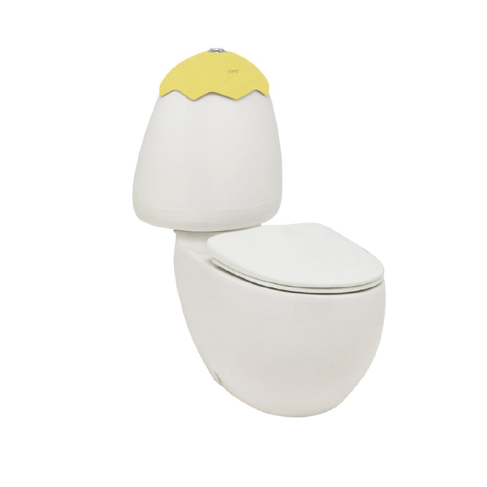 660*440*730mm Johnson Suisse Egg JUNIor Blue/Kiwi/Lemon/Pink/White Ceramic Soft-close Quick-release Seat Close Coupled Toilet - HD reno