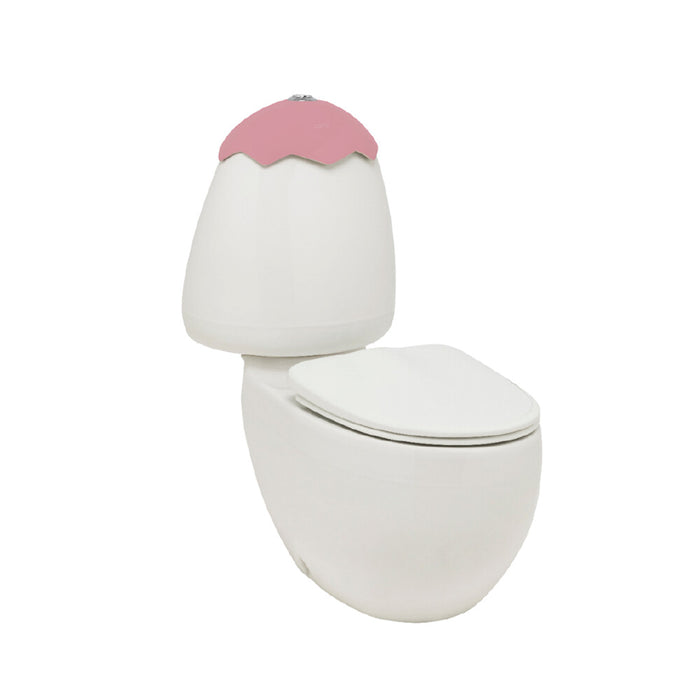 660*440*730mm Johnson Suisse Egg JUNIor Blue/Kiwi/Lemon/Pink/White Ceramic Soft-close Quick-release Seat Close Coupled Toilet - HD reno
