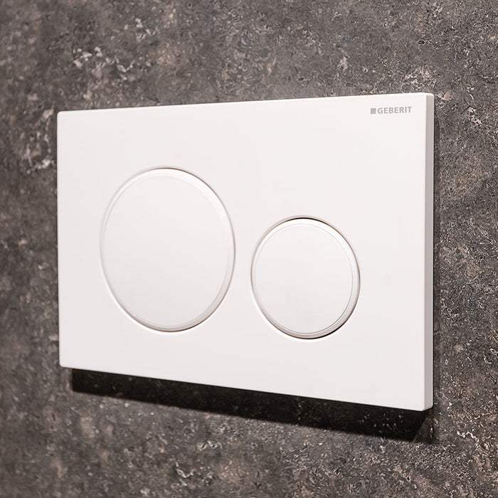 615*385*870mm Fienza Alix Gloss White Ceramic Rimless Back To Wall Toilet