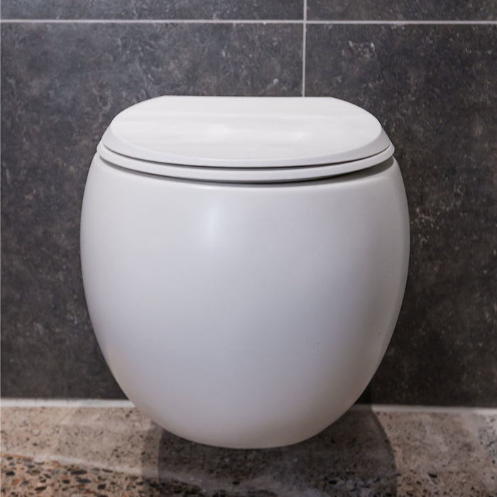 560*400*350mm Fienza RAK Cloud Rimless Matt White Wall Hung Pan