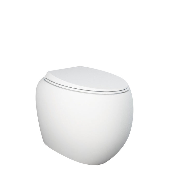 560*400*420mm Fienza RAK Cloud Rimless Matt White Wall Faced Toilet
