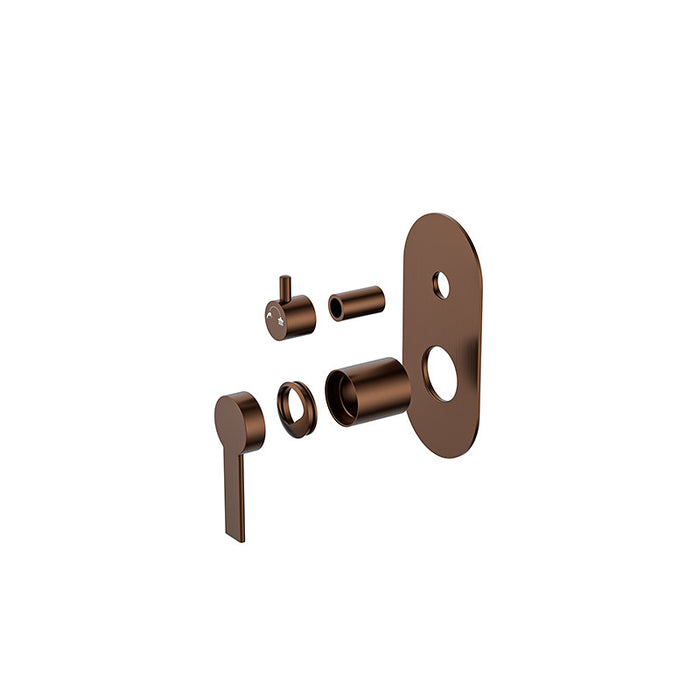 BK IRIS Premium Brass Divertor Shower Mixer Trim Kit - HD reno