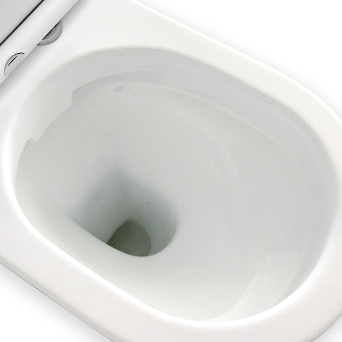 680*370*885mm Fienza Delta Gloss White Rimless Back To Wall Toilet