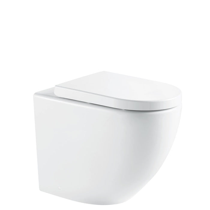 571*368*465mm Fienza Alix Ambulant Gloss White Rimless Wall-Faced Toilet