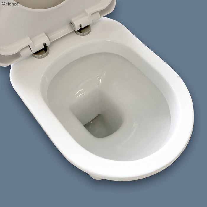 705*360*843mm Fienza RAK Washington White Alpine White P-Trap Close-Coupled Toilet