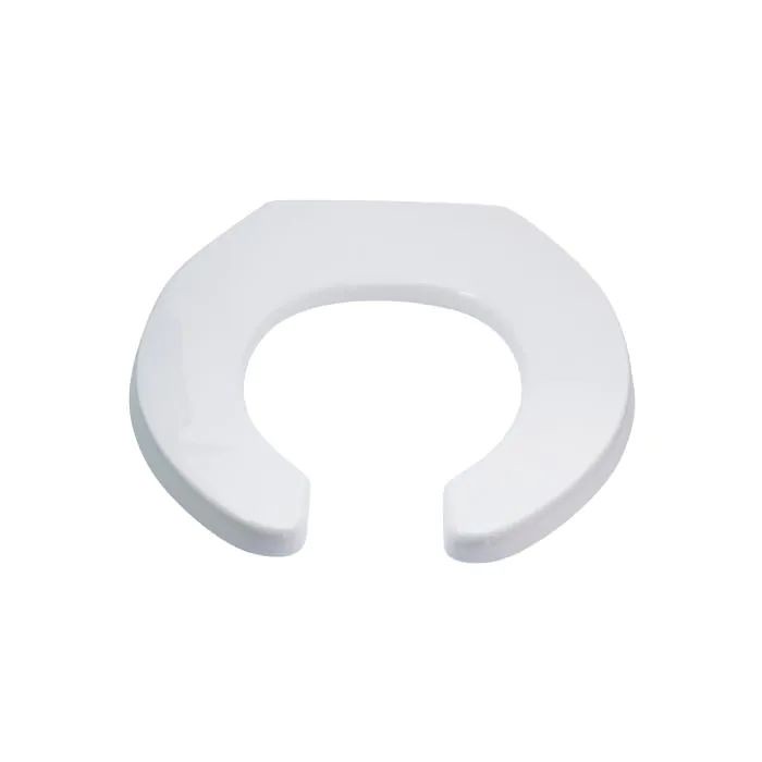 3monkeez White/Black Single Flap Open Front Toilet Seat - HD reno