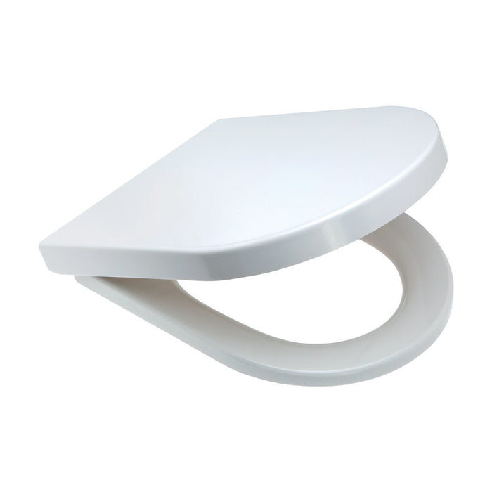 465*360*50mm Fienza Urea-Formaldehyde Gloss White/Matt White Universal Toilet Seat Cover