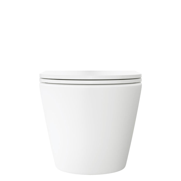 490*365*330-365mm Fienza Koko Gloss White/Matt White/Matt Black Tornado Wall Hung Toilet