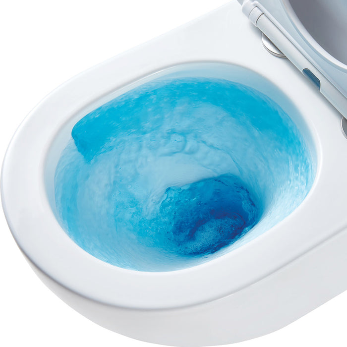 490*365*330-365mm Fienza Koko Gloss White/Matt White/Matt Black Tornado Wall Hung Toilet