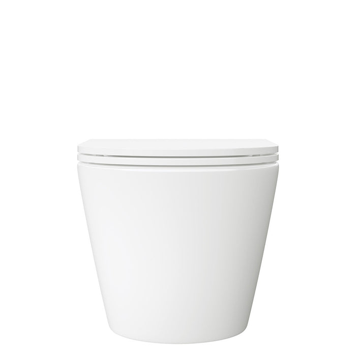 490*365*330-365mm Fienza Koko Gloss White/Matt White/Matt Black Tornado Wall Hung Toilet