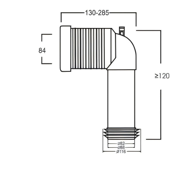 OSTAR Skew Toilet Connector