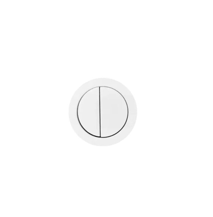 INS Round Matt White Flush Button