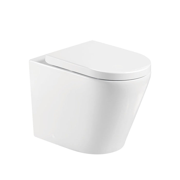 585*370*462mm Fienza Aluca Gloss White Tornado Wall Faced Toilet