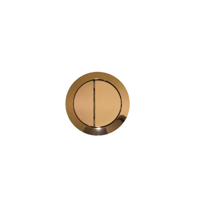 INS Round Rose Gold Toilet Flush Button