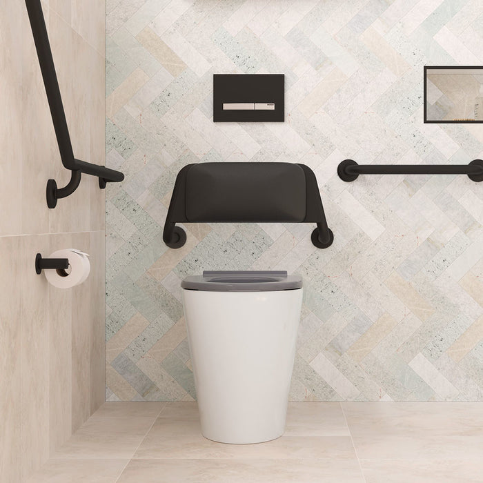 800*365*465mm Fienza Isabella Care Gloss White Rimless Grey/White/Black/Blue Seat Wall Faced Toilet