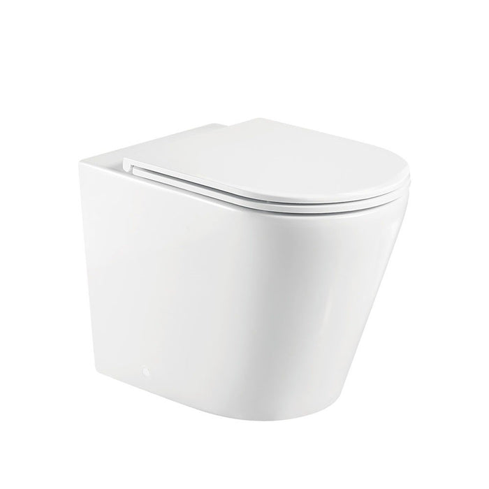 585*370*462mm Fienza Aluca Gloss White Tornado Wall Faced Toilet