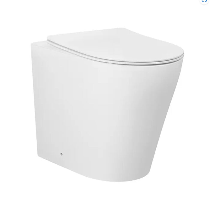 560*360*420mm Inspire Alzano Gloss White/Matt White Slim Seat Rimless Tornado Wall Faced Pan