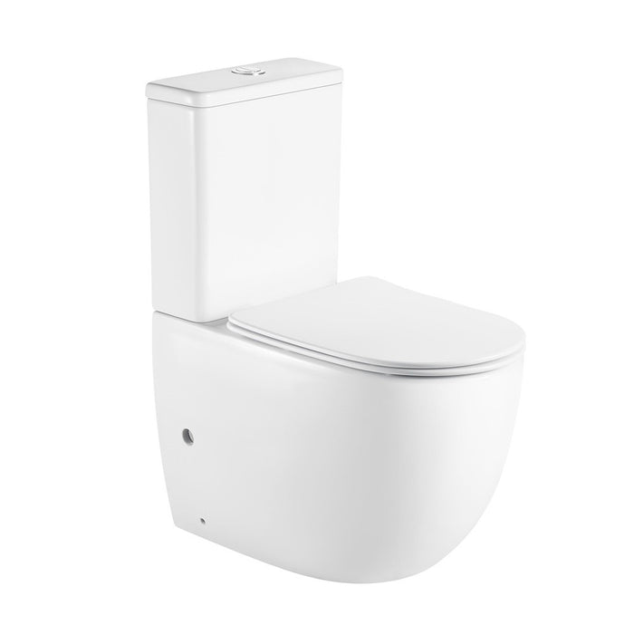 620*360*810mm Unicasa Cera Gloss White Ceramic Rimless Heavy Duty UF Seat Back To Wall Toilet