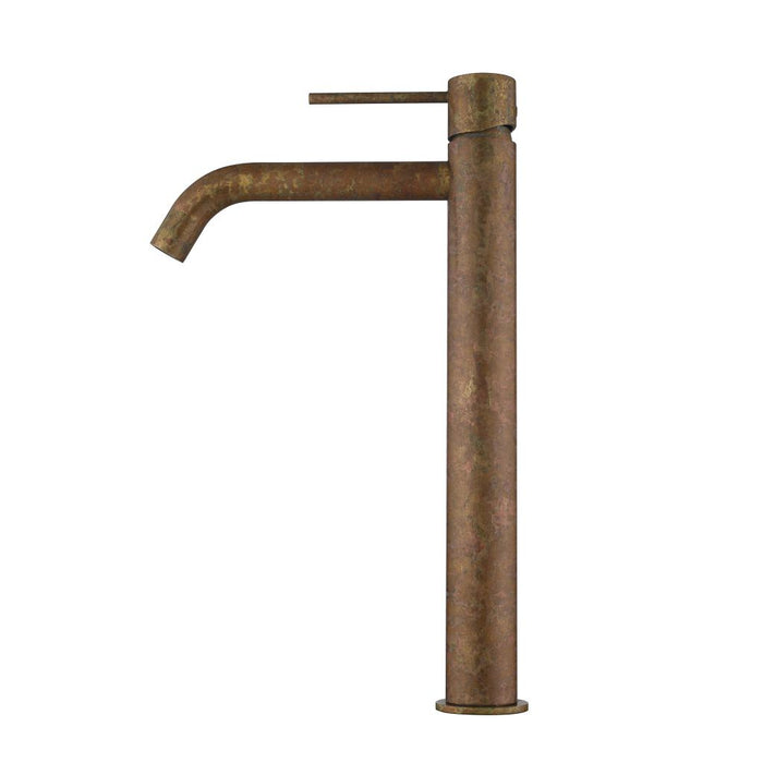 Bella LVB Mica Living Brass Tall With Curved Spout Basin Mixer - HD reno