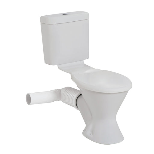 780*390*820mm Johnson Suisse Mode II Gloss White Plastic Cistern - Skew Ceramic Skew Toilet - HD reno