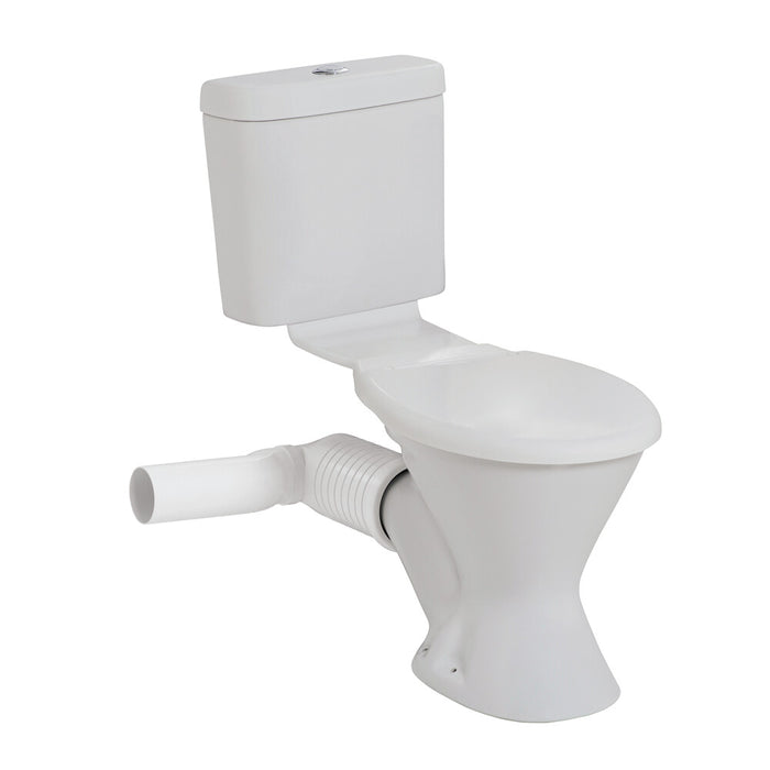 780*390*820mm Johnson Suisse Mode II Gloss White Plastic Cistern - Skew Ceramic Skew Toilet - HD reno