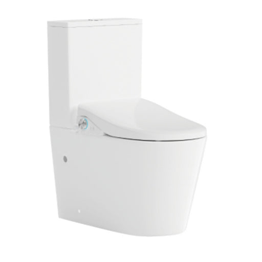 680*375*840mm Lafeme Catania Standard-Luna Gloss White Rimless Two-Pieces Back To Wall Smart Toilet - HD reno