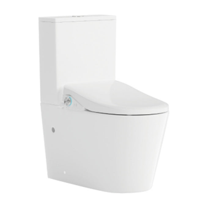 680*375*840mm Lafeme Catania Standard-Luna Gloss White Rimless Two-Pieces Back To Wall Smart Toilet - HD reno