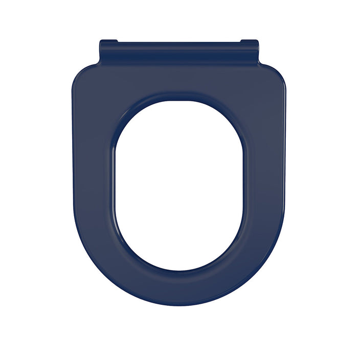 445*360*50mm Fienza Delta Care Gloss White/Matt Black/Gloss Grey/Gloss Blue Toilet Seat