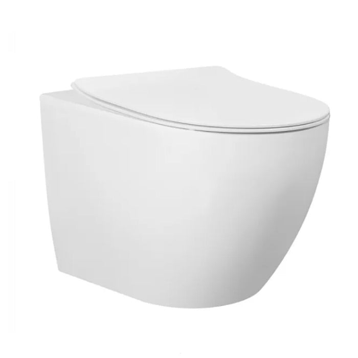 560*365*375mm Inspire Voghera Gloss White Rimless Standard/Slim Seat Wall Faced Pan