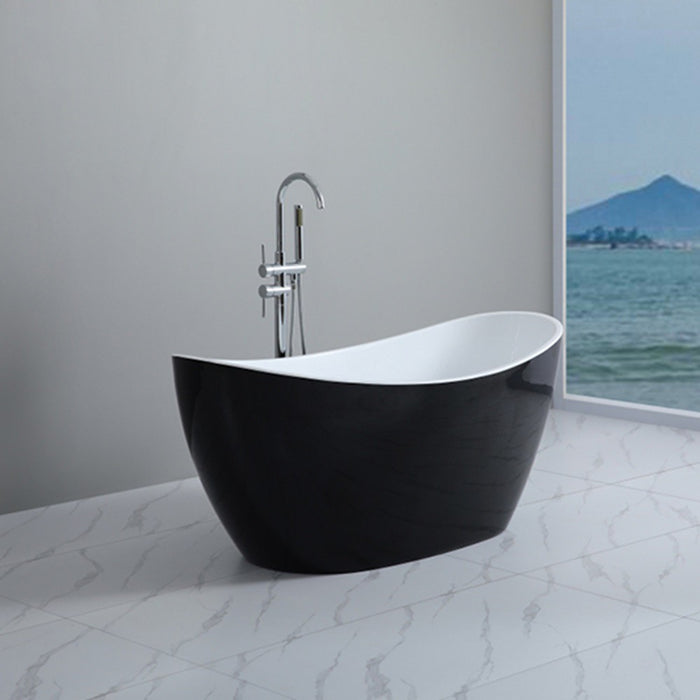 1500-1660*750*690mm Poseidon Evie Multi-Color Special Shape Acrylic Freestanding Bathtub