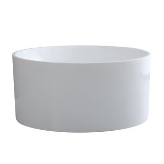 1280*1280*595mm Poseidon CETO Como Gloss White/Matt White Round Acrylic Without Overflow/With Overflow Freestanding Bathtub