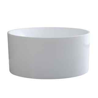 1280*1280*595mm Poseidon CETO Como Gloss White Round Acrylic Freestanding Bathtub
