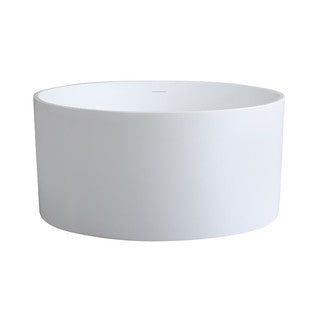 1280*1280*595mm Poseidon CETO Como Gloss White/Matt White Round Acrylic Without Overflow/With Overflow Freestanding Bathtub