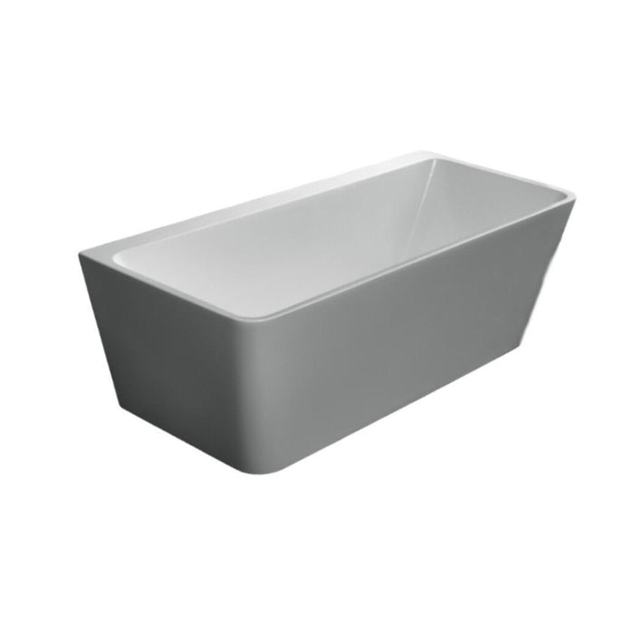 1500-1700*780*600mm Cee Jay Matt White Rectangle Acrylic Back To Wall Bathtub - HD reno